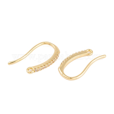 Стойки обшивки латунь кубический цирконий серьги крючки KK-S374-05G-04-1