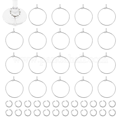 120 шт. фурнитура для сережек-колец из хирургической нержавеющей стали 316 STAS-UN0043-03-1