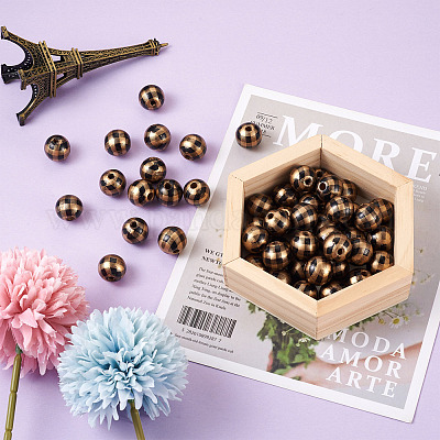 Натуральные деревянные бусы&nbsp;WOOD-TAC0010-05I-1