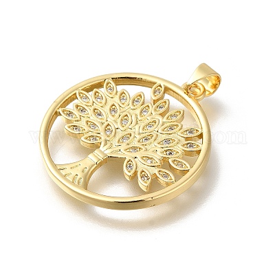 Реечное покрытие латунь с подвесками из кубического циркония KK-Z086-11G-01-1