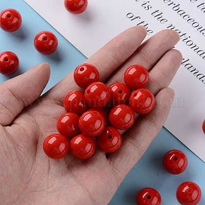 Непрозрачные акриловые бусины MACR-S370-C16mm-A14-1