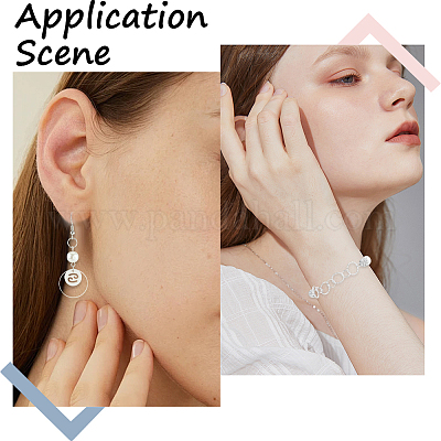 24 шт. 4 стиля 925 разъемных соединительных кольца из стерлингового серебра STER-SC0001-43-1