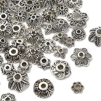 100шт 20 стиля колпачки из сплава в тибетском стиле FIND-YW0004-06-1