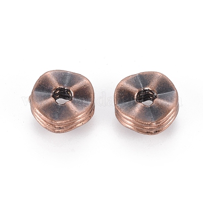 Тибетский стиль волнистые проставки бисер TIBEB-A101871-R-FF-1