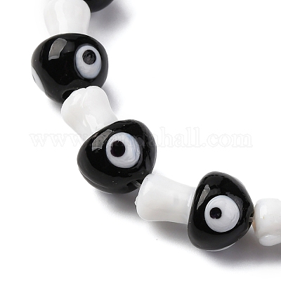 Ручной сглаза бусины бисер нитей LAMP-S069-01B-1