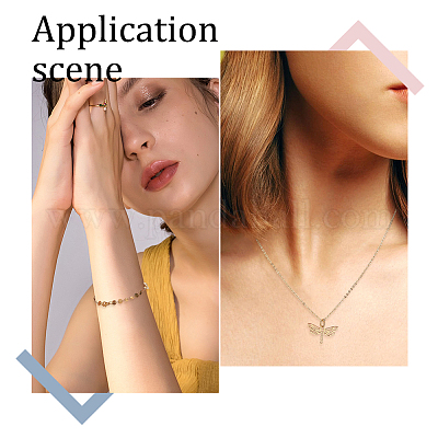 32 шт. филигранные соединительные звенья из нержавеющей стали 201 двух цветов STAS-DC0011-56-1