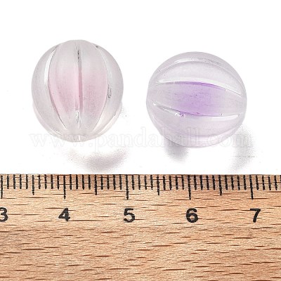 Smerigliato perline acriliche trasparenti&nbsp;OACR-A032-15B-1