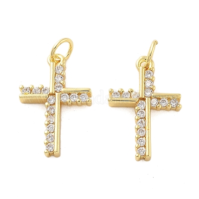 Латунные микро проложить кубического циркония подвески KK-C092-21E-G-1