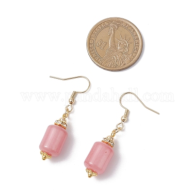 3 пара 3-х стилевых серег с подвесками из натурального родохрозита EJEW-JE06631-1