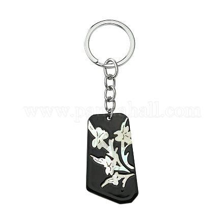 Porte-clés en acrylique et coquillages&nbsp;KEYC-YW00009-11-1