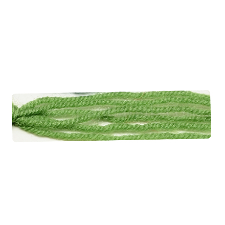 100％ウールのベビー糸  黄緑  2mm  約100g /ロール：4ロール  50g /ロール：2ロール  6のロール/箱 YCOR-R025-015-1