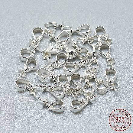 925 Sterling Silver Pendant Bails STER-T002-217S-1