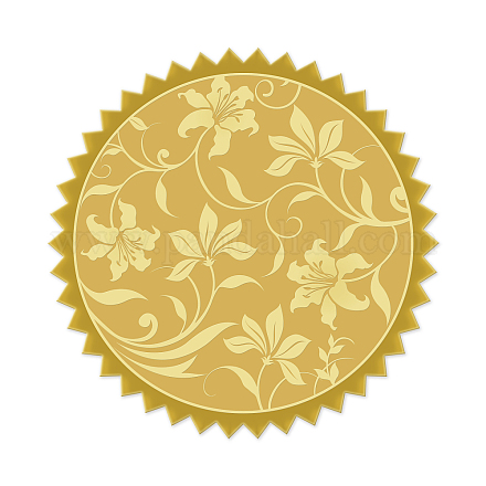 Self Adhesive Gold Foil Embossed Stickers DIY-WH0211-044-1