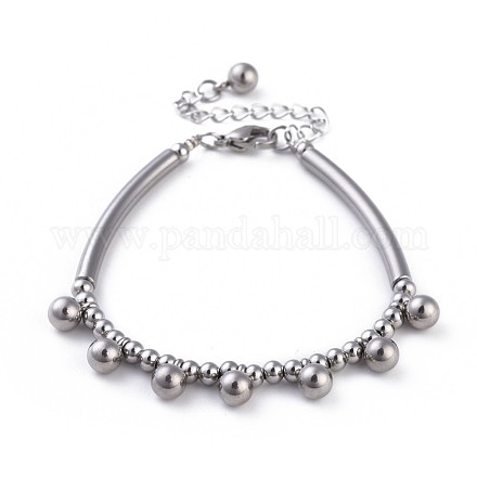 304 Stainless Steel Charm Bracelets BJEW-JB04514-1
