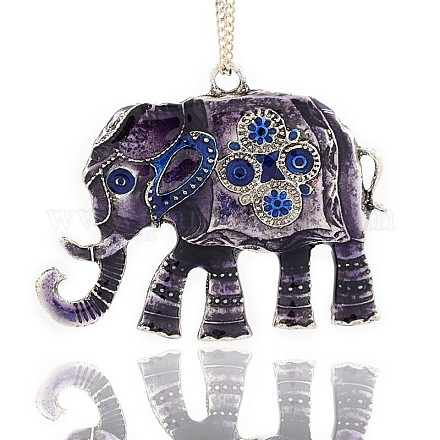 Elephant Pendant Necklace Findings ENAM-M001-23A-1