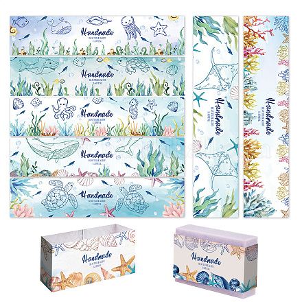 90 etiqueta de papel de jabón de 9 estilos. DIY-WH0399-69-026-1