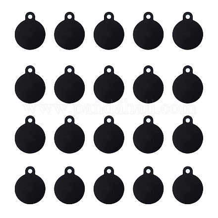 SUNNYCLUE 1 Box 20 Pcs Stamping Blank Tags Colorful Round Charms with 3mm Hole Aluminum 1mm Thickness Blanks for Bracelet Earring Charms DIY Jewerly Making ALUM-SC0001-01F-1
