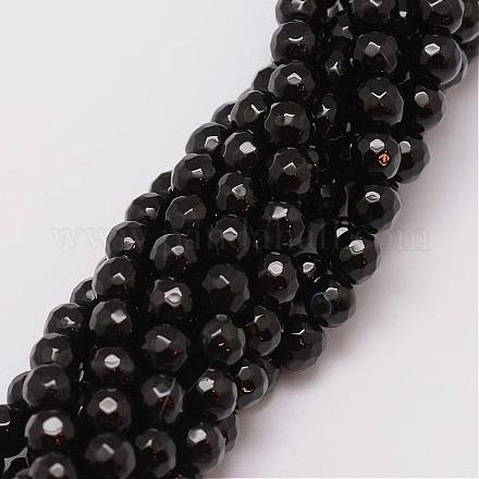 Chapelets de perles d'agate naturelle G-G882-6mm-A06-1
