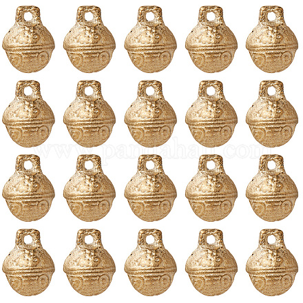 30 шт. латунные подвески-колокольчики KKB-CN0001-02B-C-1