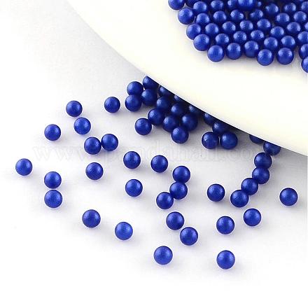 Perle en plastique ABS d'imitation perle opaque SACR-S849-6mm-12-1