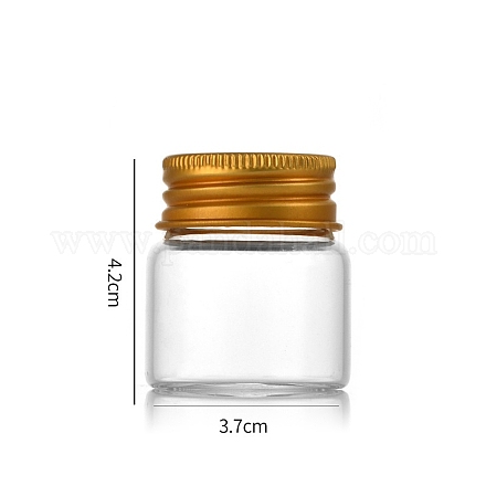Bouteilles en verre transparent conteneurs de perles CON-WH0085-76A-02-1