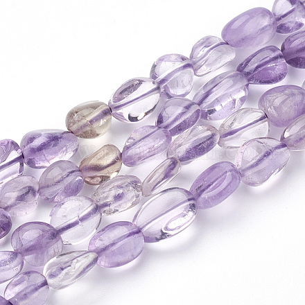 Chapelets de perles en amétrine naturelle G-T064-25-1