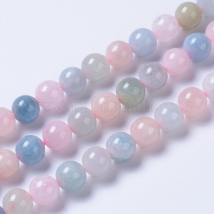 Chapelets de perles en morganite naturelle G-F568-223-8mm-1