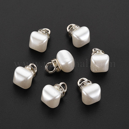 ABS Kunststoff Nachahmung Perlen Charms KK-N242-017-1