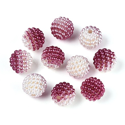 Имитация жемчуга акриловые OACR-T004-15mm-09-1