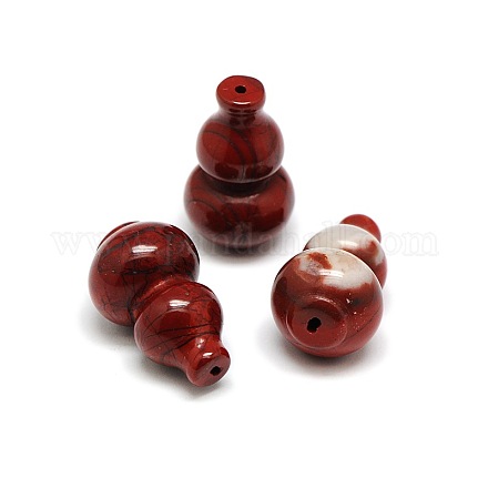 Natürliche rote Jaspis Kalebasse Perlen G-L259-11-1