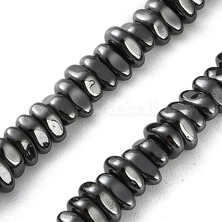 Гальванические нити из синтетических немагнитных гематитовых бусин G-I364-B01-02-1