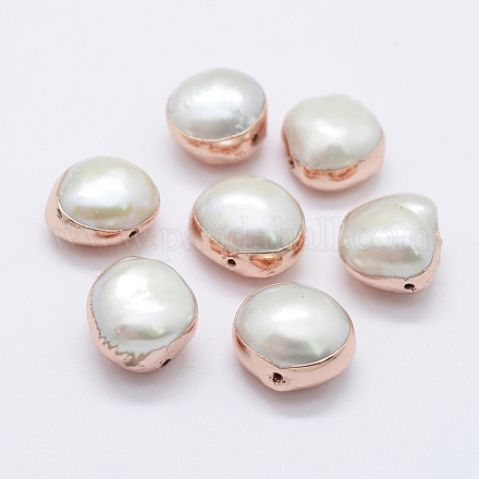 Perlas naturales abalorios de agua dulce cultivadas X-PEAR-F006-58RG-1