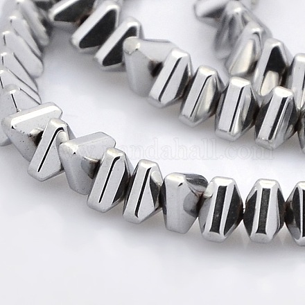 Triangle Grade A Non-magnetic Synthetic Hematite Beads Strands G-P061-35D-1