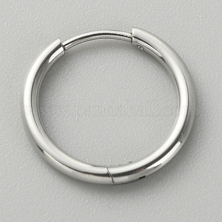 Серьги-кольца Huggie Hoop из хирургической нержавеющей стали 316l для девушек и женщин EJEW-TAC0011-11C-P-1