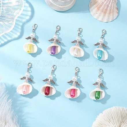 Абс пластик имитация жемчуга подвеска docorations HJEW-JM03701-1