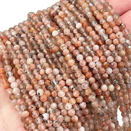 Natürliche sunstone Perlen Stränge X-G-L597-C01-01-1