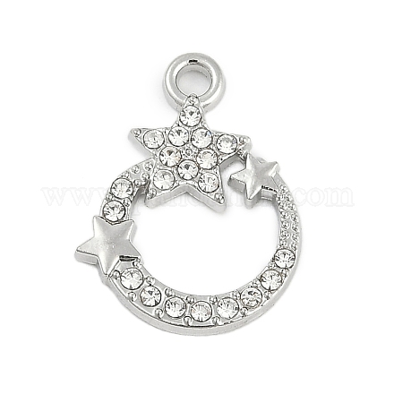 Подвески из сплава с микропаве из стразов FIND-K020-05P-1