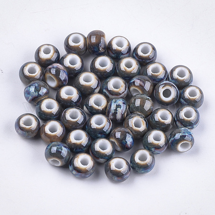 Perles en porcelaine manuelles PORC-S498-19A-07-1