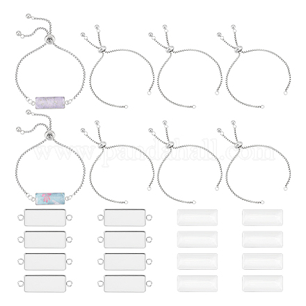 Набор для самостоятельного изготовления браслета из прямоугольного купола DIY-UN0005-31-1