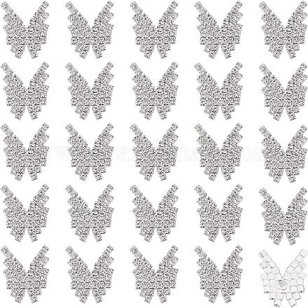 25 шт. пуговицы со стразами на 1 отверстия DIY-OC0008-34-1