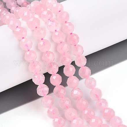 Природного розового кварца нитей бисера G-S345-6mm-34-1