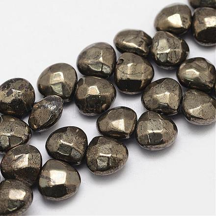 Chapelets de perles de pyrite naturelle  G-G937-06-1