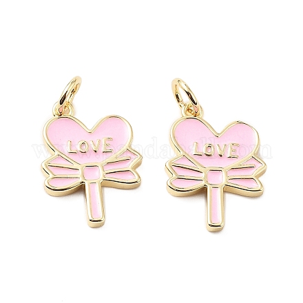 Латунь эмаль подвески KK-L237-025G-01-1