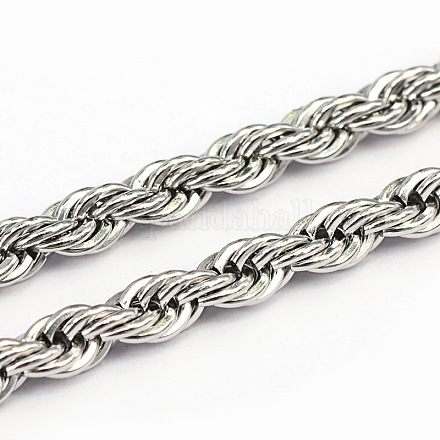 304 Stainless Steel Rope Chains CHS-O005-43D-1
