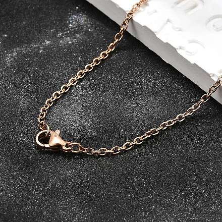 Изготовление ожерелий из нержавеющей стали 304 STAS-P045-01RG-A-1