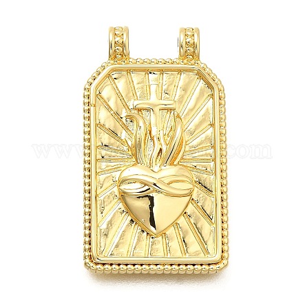 Подвески прямоугольника латуни KK-S508-03A-G-1