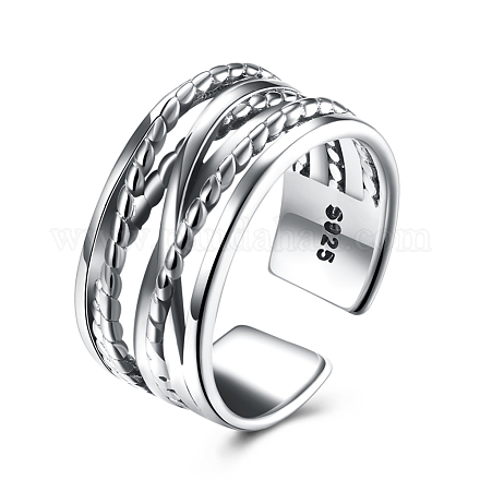 925 Thai Sterling Silver Rings RJEW-BB18312-8-1