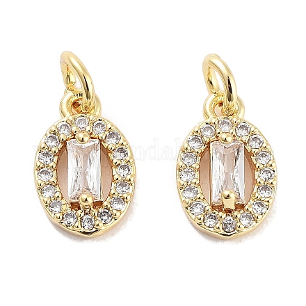 Латунные микро проложить кубического циркония подвески KK-C051-04G-04-1