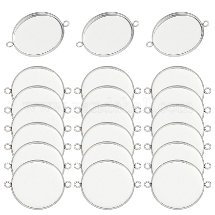 50 шт. оправы для кабошонов из нержавеющей стали 304 STAS-HY0001-88-1