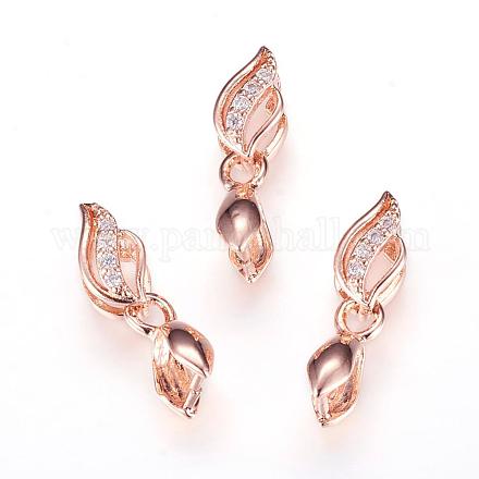 Долговечные латунные микропромывные кубические циркониевые льды ZIRC-F063-03RG-1